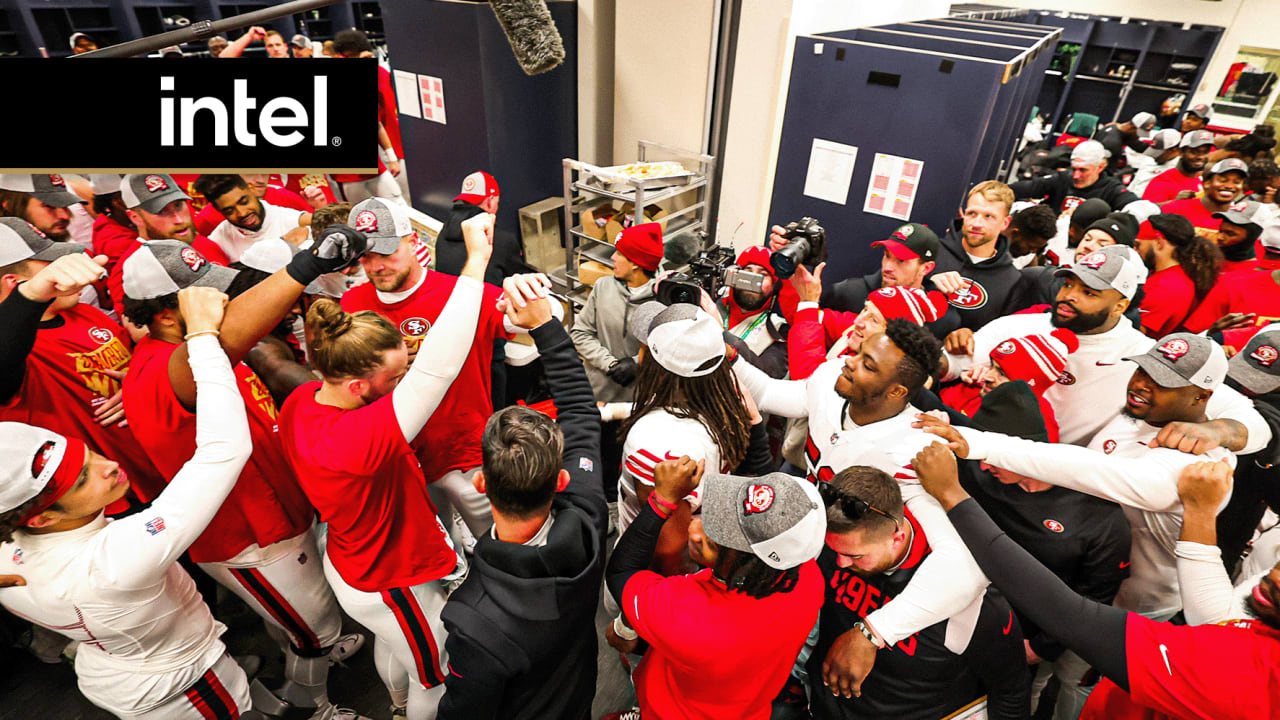 Go Inside the 49ers Locker Room Following Week 3 Win vs. Giants