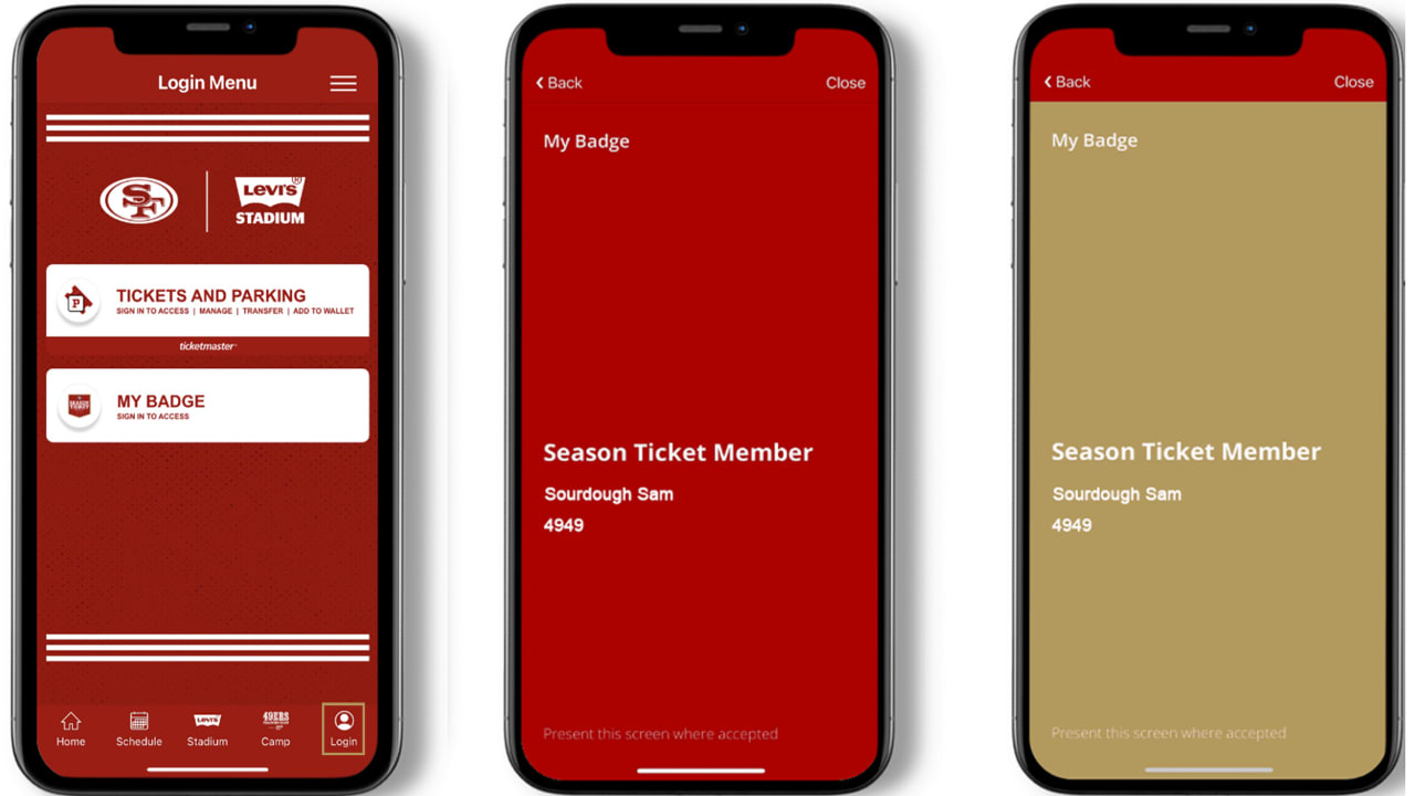 2018 SF 49ERS SEASON TICKET MEMBER CREDENTIALS on Behance