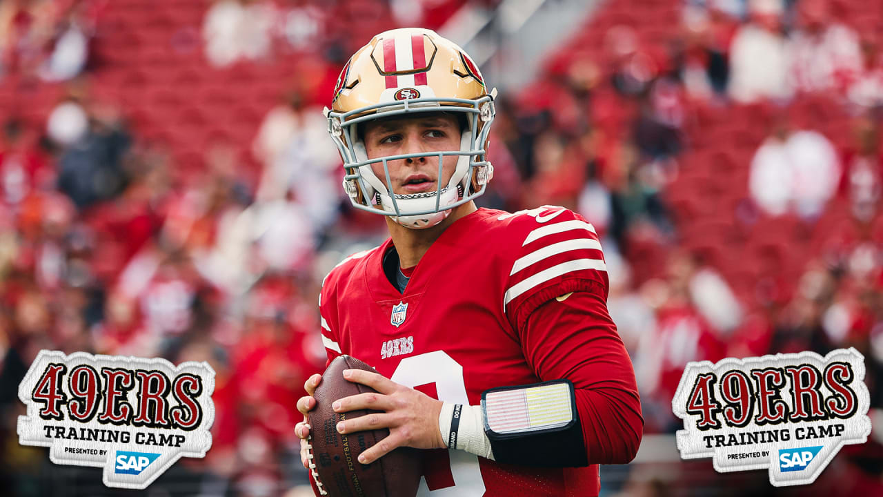 49ers QB Brock Purdy returns to practice for the first time since elbow  surgery