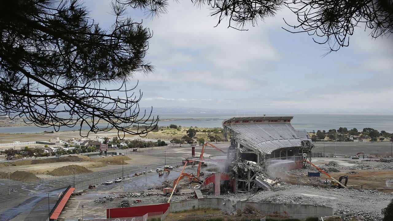 Candlestick Park Being Demolished