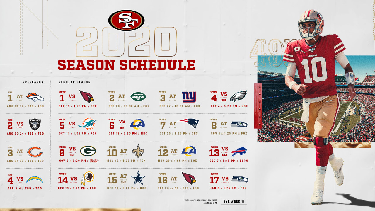 Sf 49ers 2024 Schedule And Scores gates kizzee