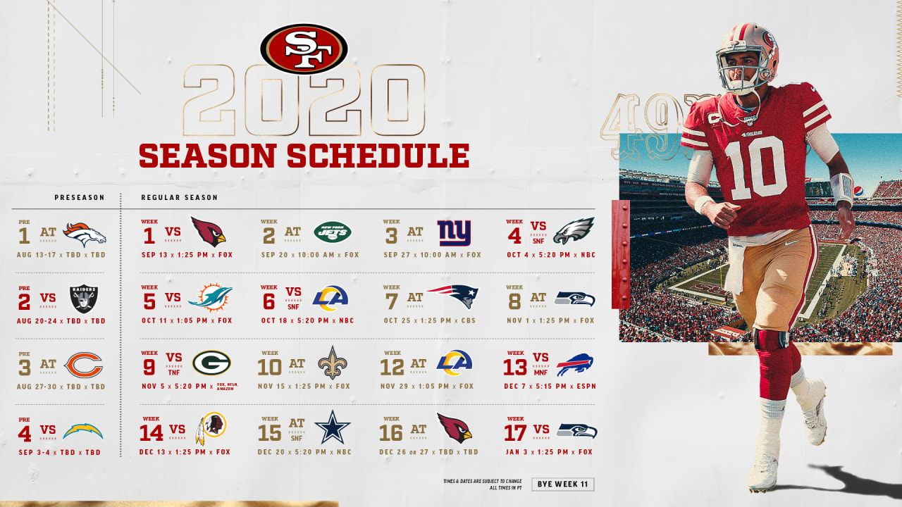 49ers Schedule 2022 2023 Printable