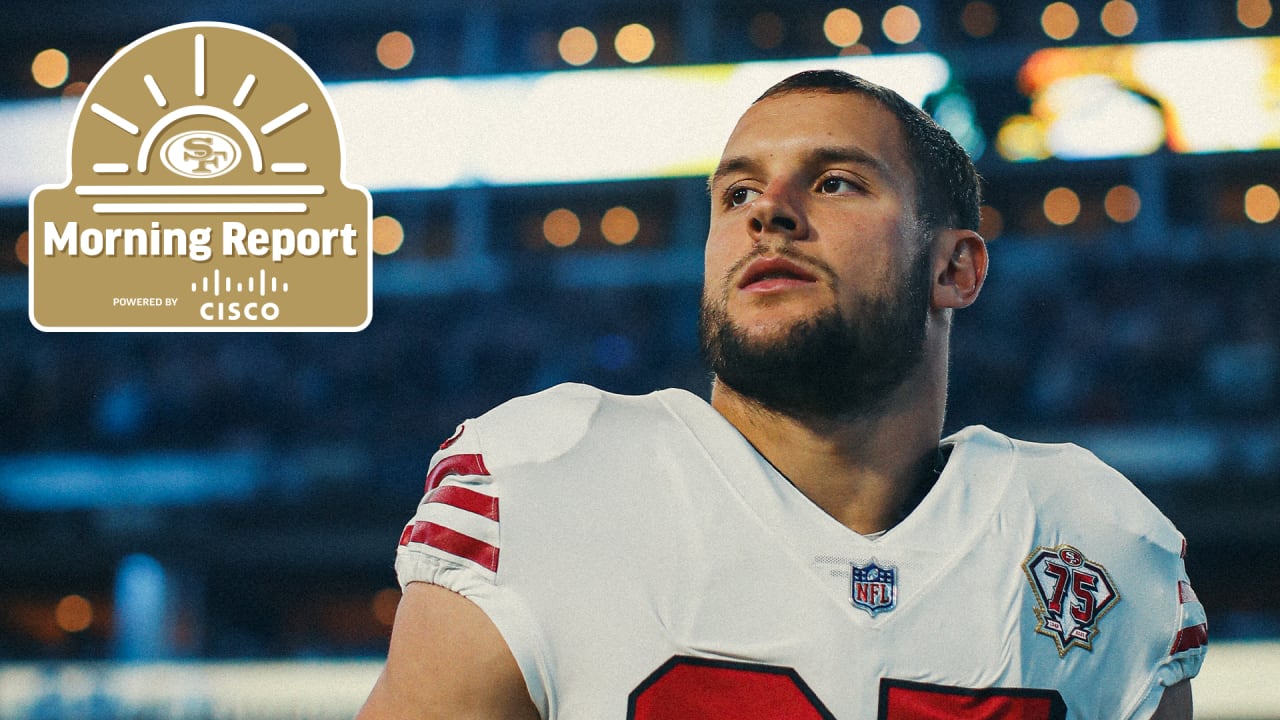 49ers Morning Report: Checking In with Nick Bosa, Receivers