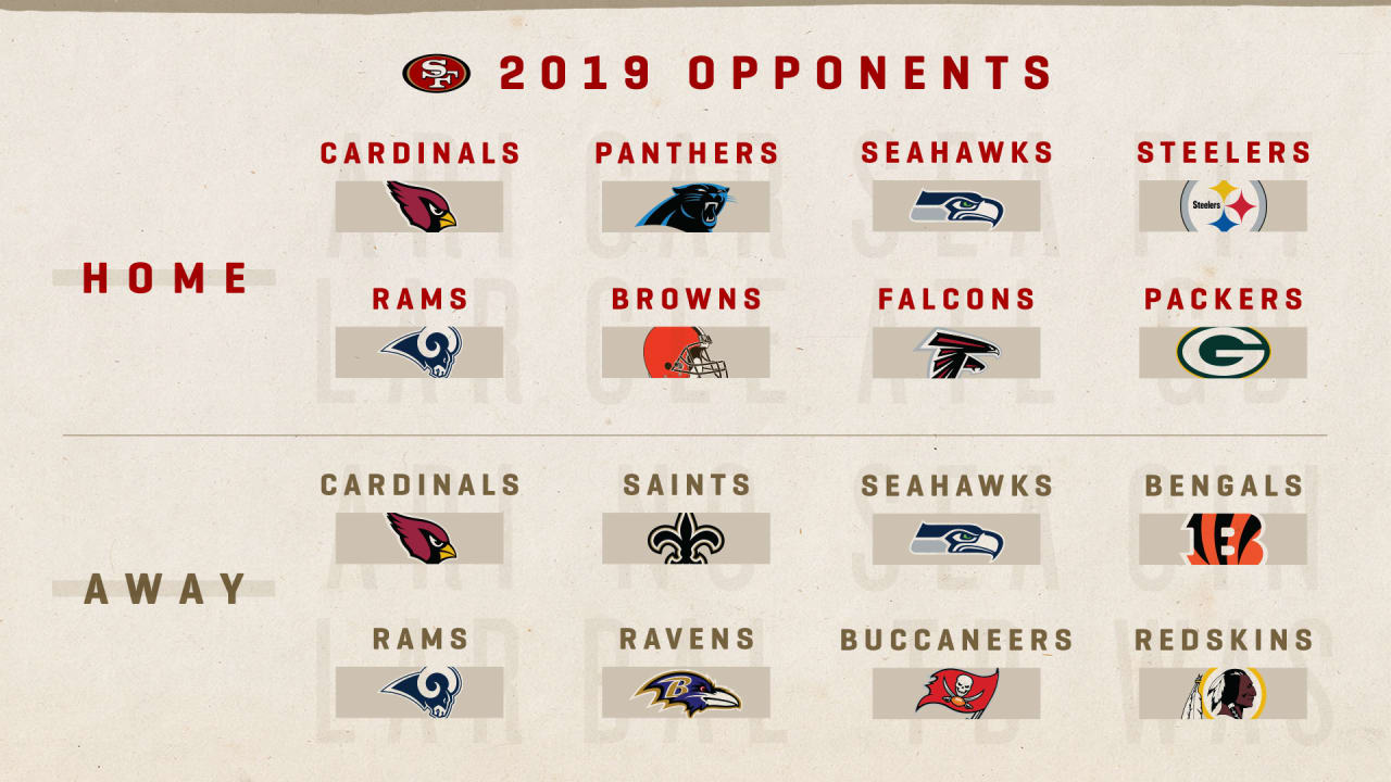 49ers standings schedule