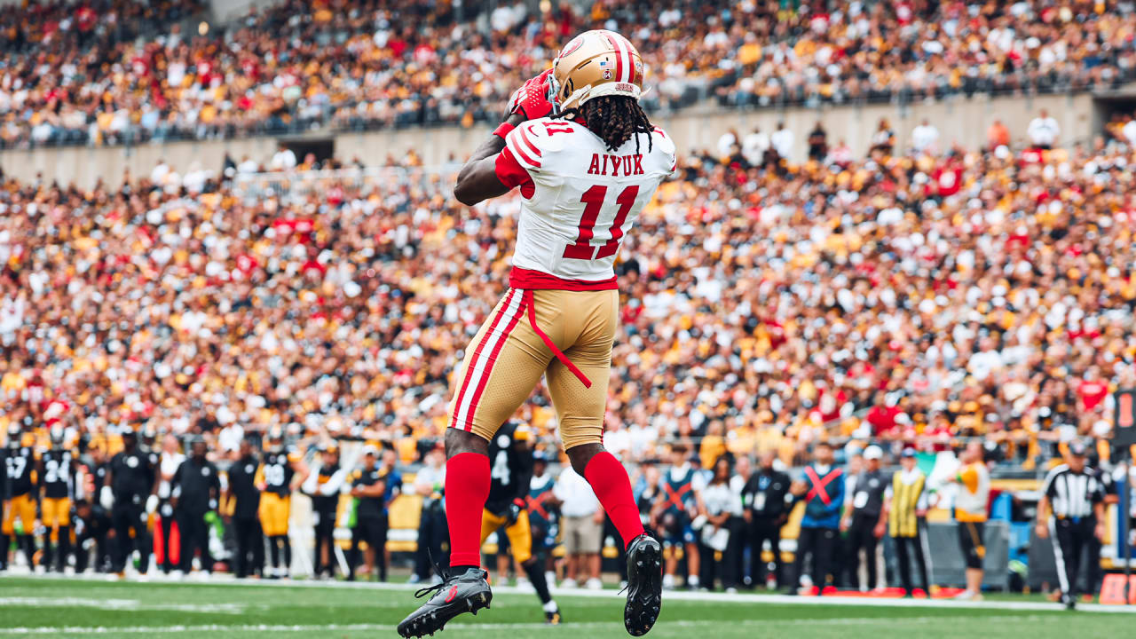 Aiyuk 49ers davante rookie projected reach receiver getty wr niners