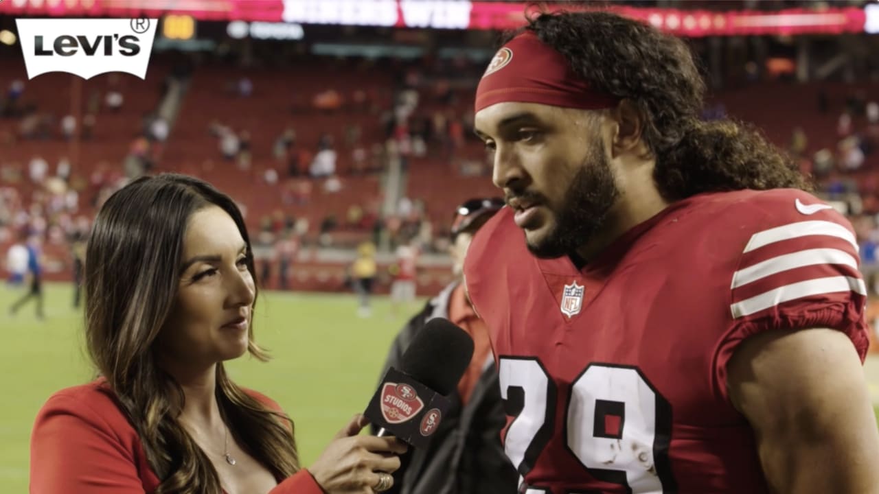 Talanoa Hufanga with a pick-six for the San Francisco 49ers