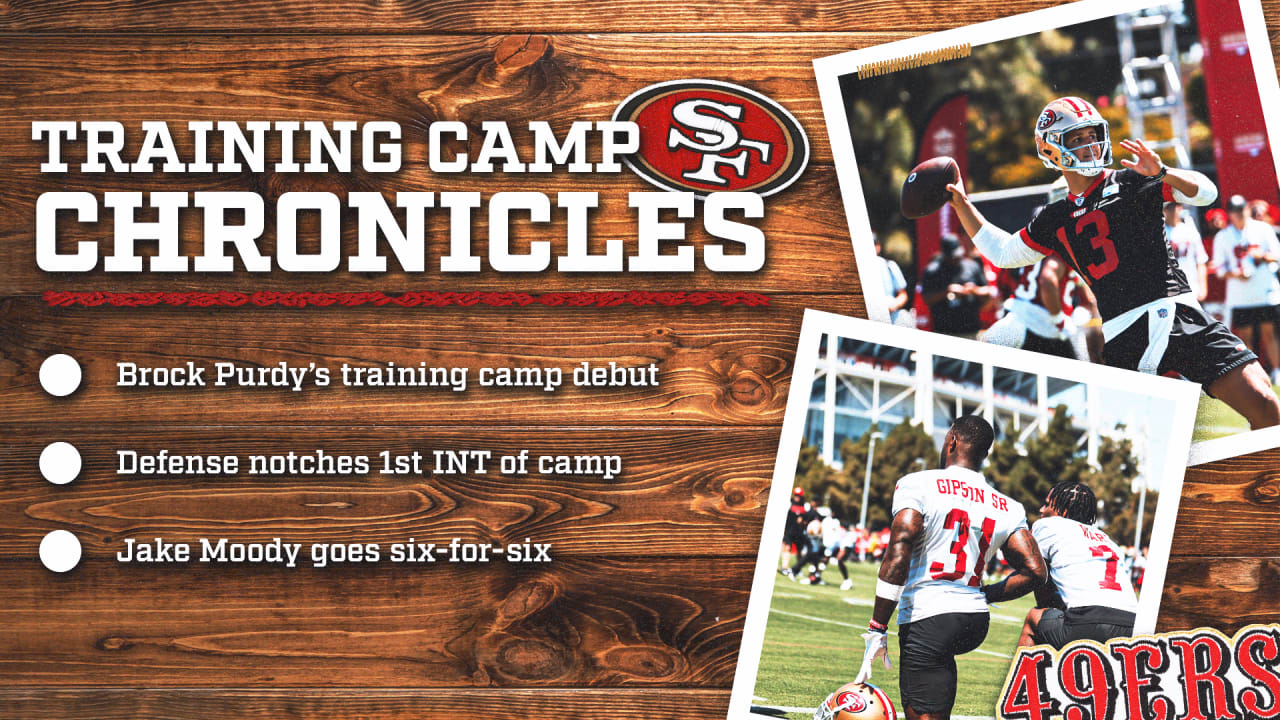 Camp Chronicles Brock Purdy Makes His Training Camp Debut