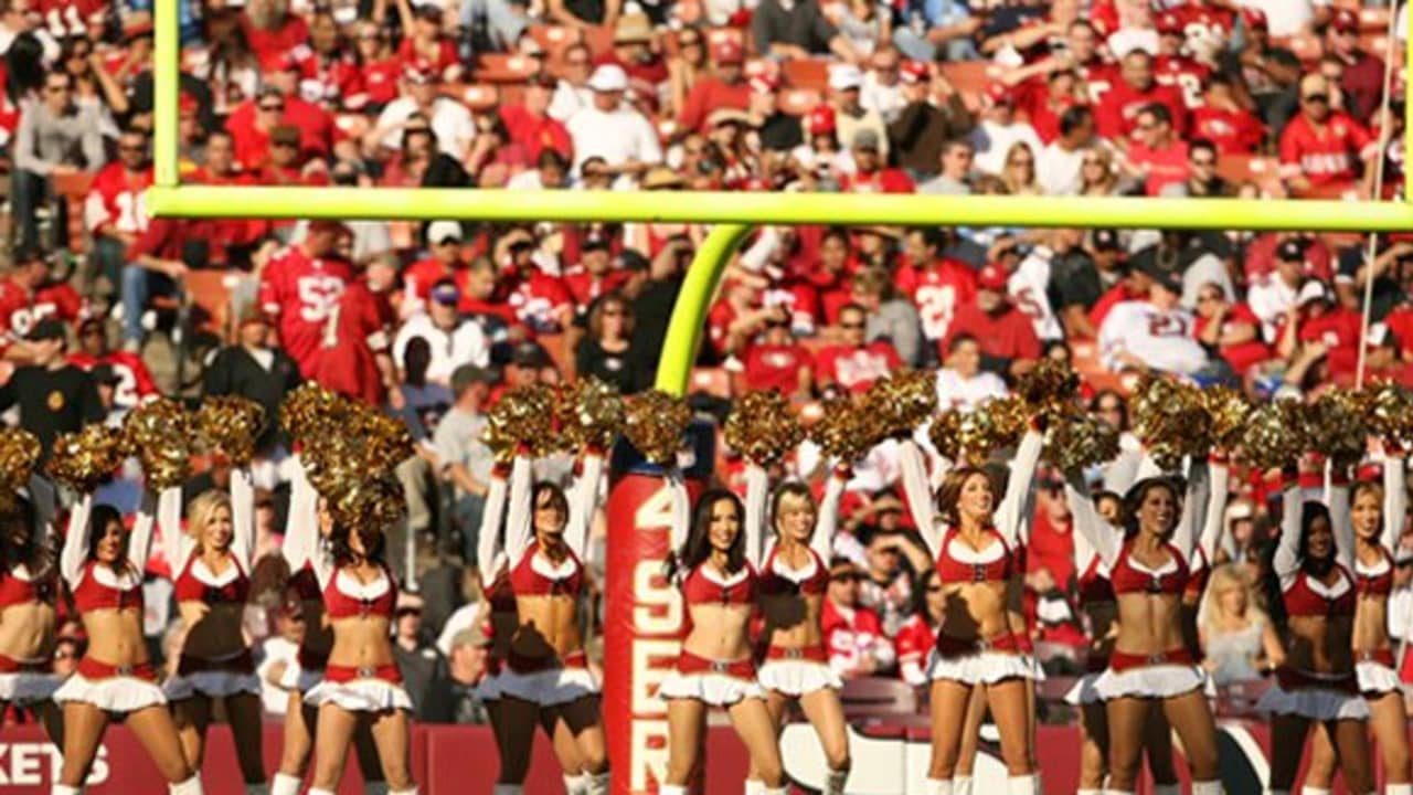 A general view of San Francisco 49ers Gold Rush Cheerleaders