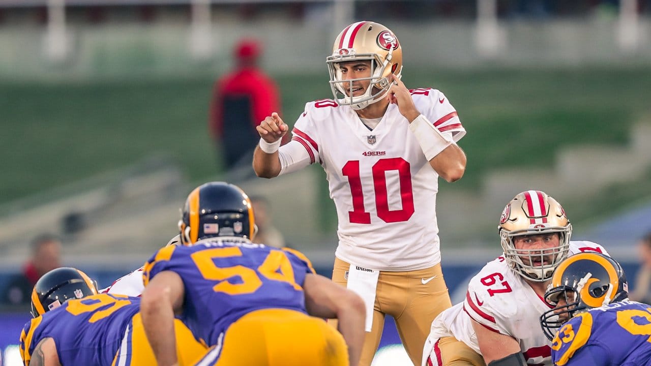 Jimmy Garoppolo Highlights vs. Rams in Week 17