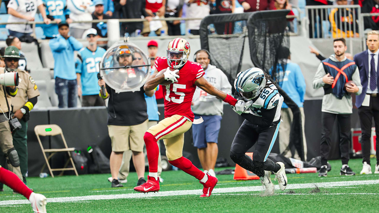 Jimmy Garoppolo Pinpoints Jauan Jennings in Stride for 32-Yard Gain