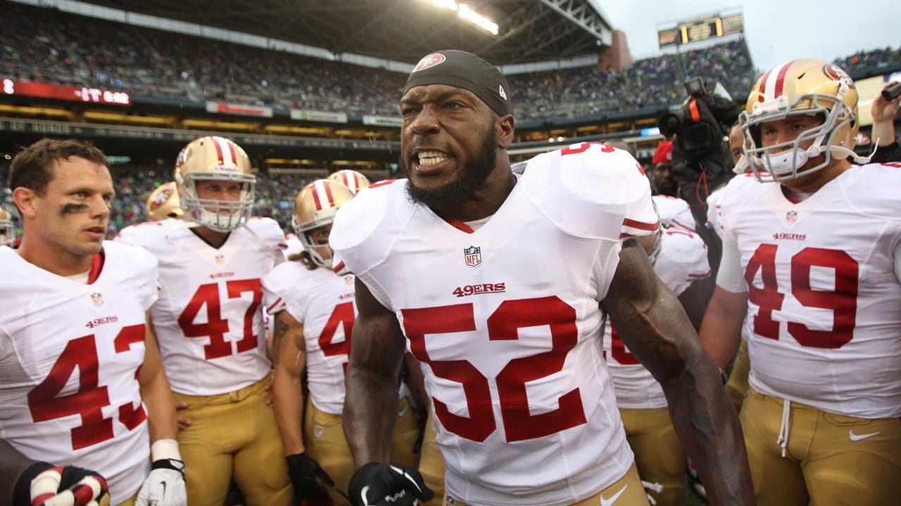 PATRICK WILLIS 8X10 PHOTO SAN FRANCISCO 49ers FORTY NINERS FOOTBALL NFL  CLOSE UP