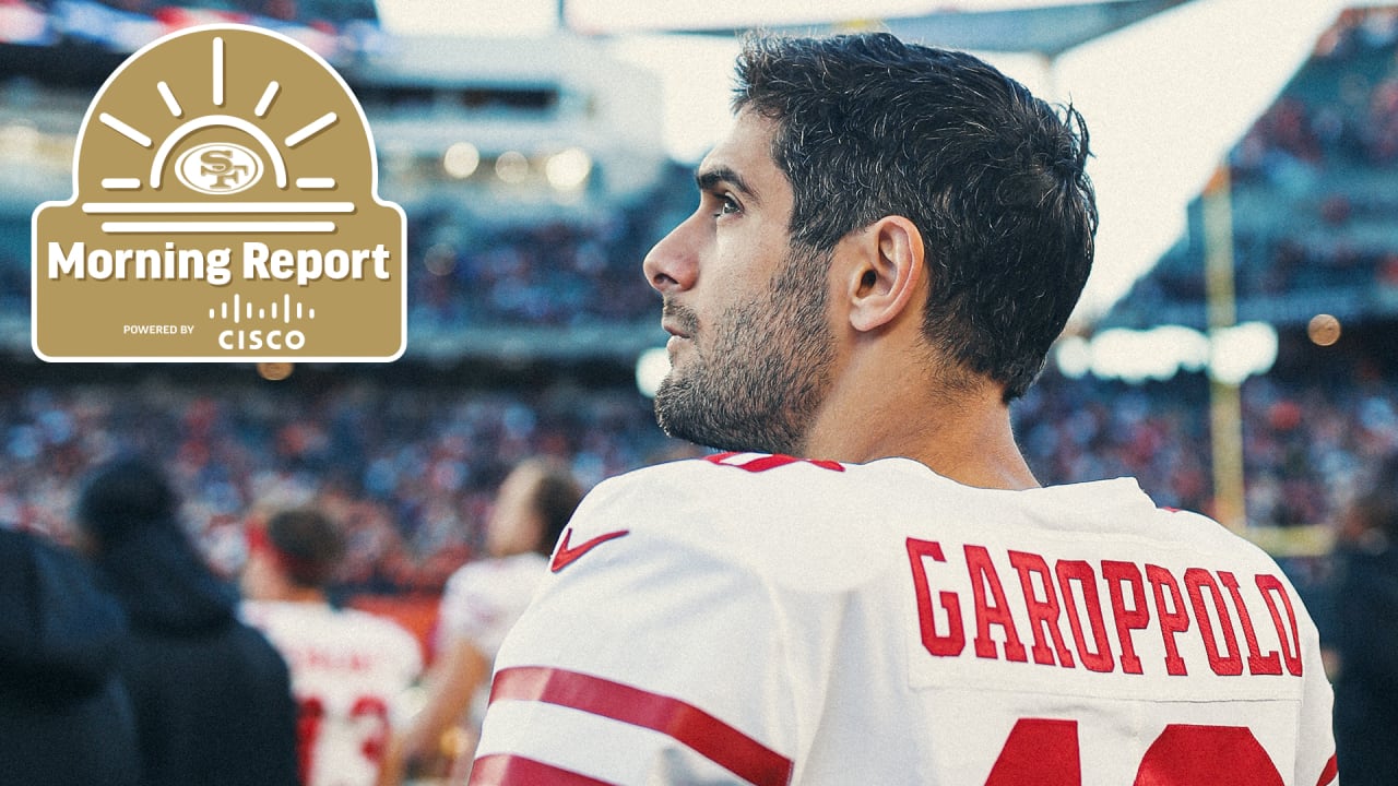 49ers' Jimmy Garoppolo could miss game vs. Texans with thumb injuries