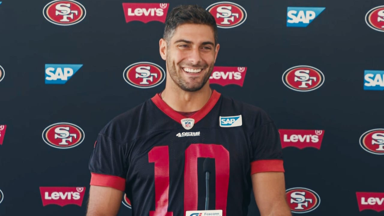 Jimmy Garoppolo: 49ers Offense 'a Lot of Weapons'