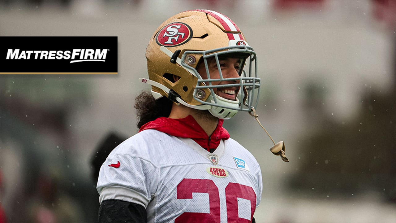 49ers Practice in the Rain Ahead of Super Wild Card Weekend vs. Seahawks