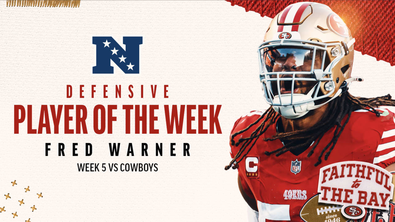 Fred Warner Named NFC Defensive Player of the Week