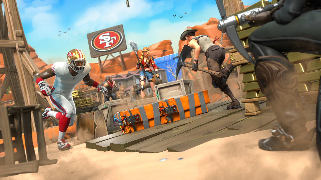 49ers Launch Map within NFL Zone Experience on Fortnite