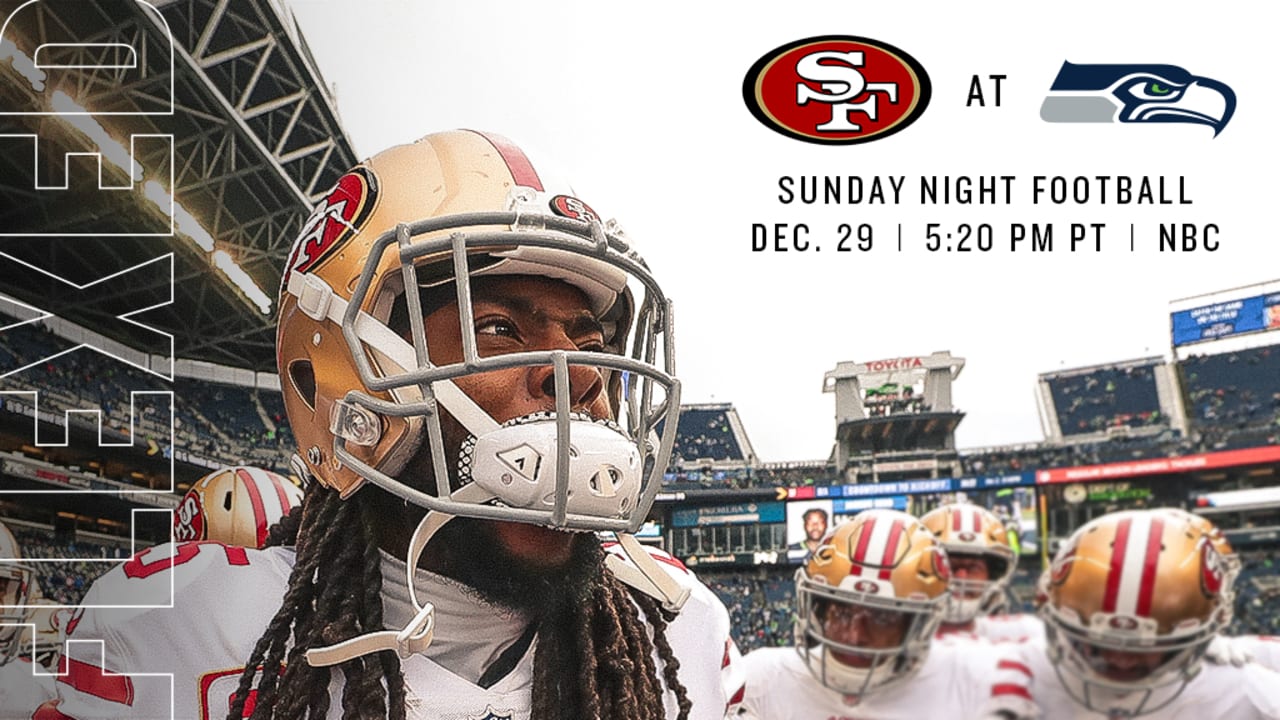 49ers at Seahawks Flexed to 'Sunday Night Football' in Week 17