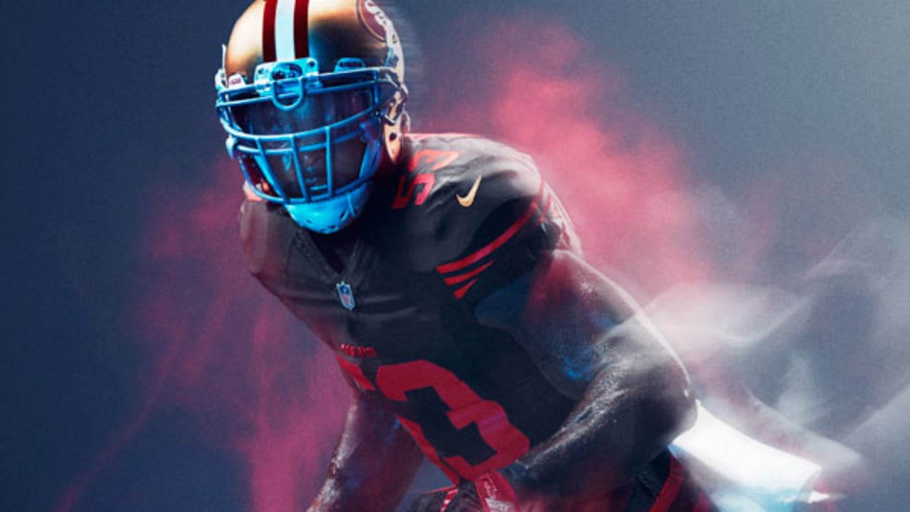 new 49er jerseys black