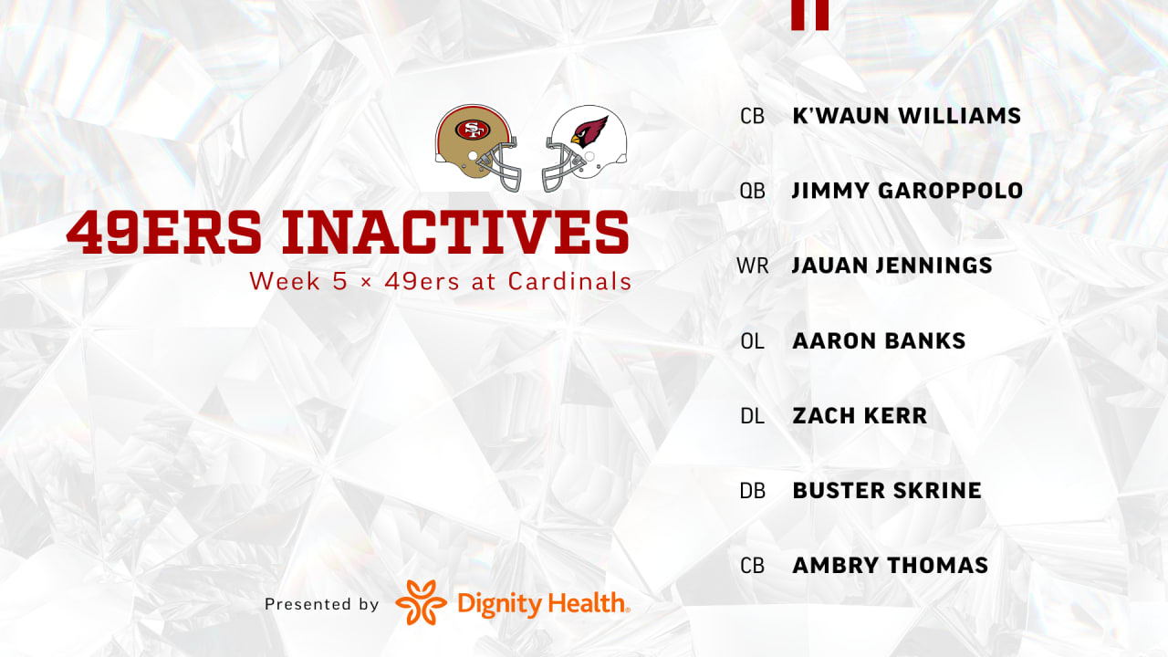 49ers inactives: RB Elijah Mitchell officially out vs. Jaguars