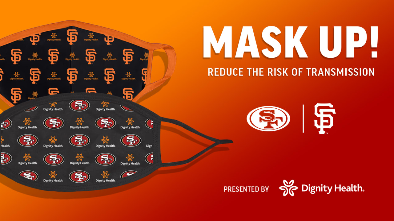 San Francisco 49ers Face Mask SF Warriors Face Mask 49ers 