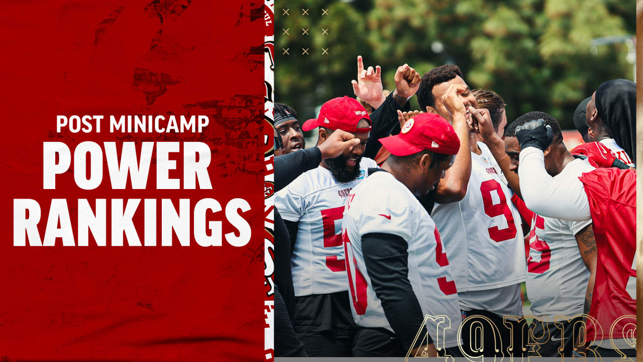 NFL Power Rankings: 49ers Positioned in the Top Five Following Veteran  Minicamp