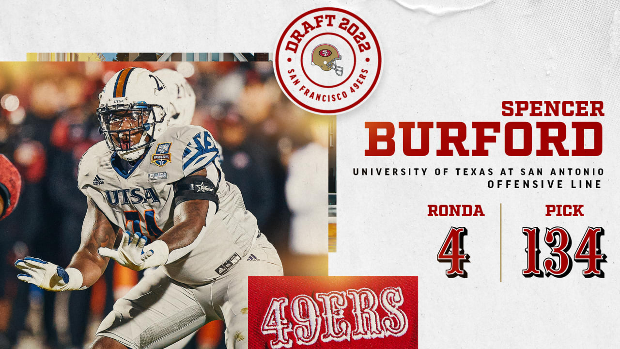 Los 49ers Seleccionan al OL Spencer Burford con el Pick 134 del Draft