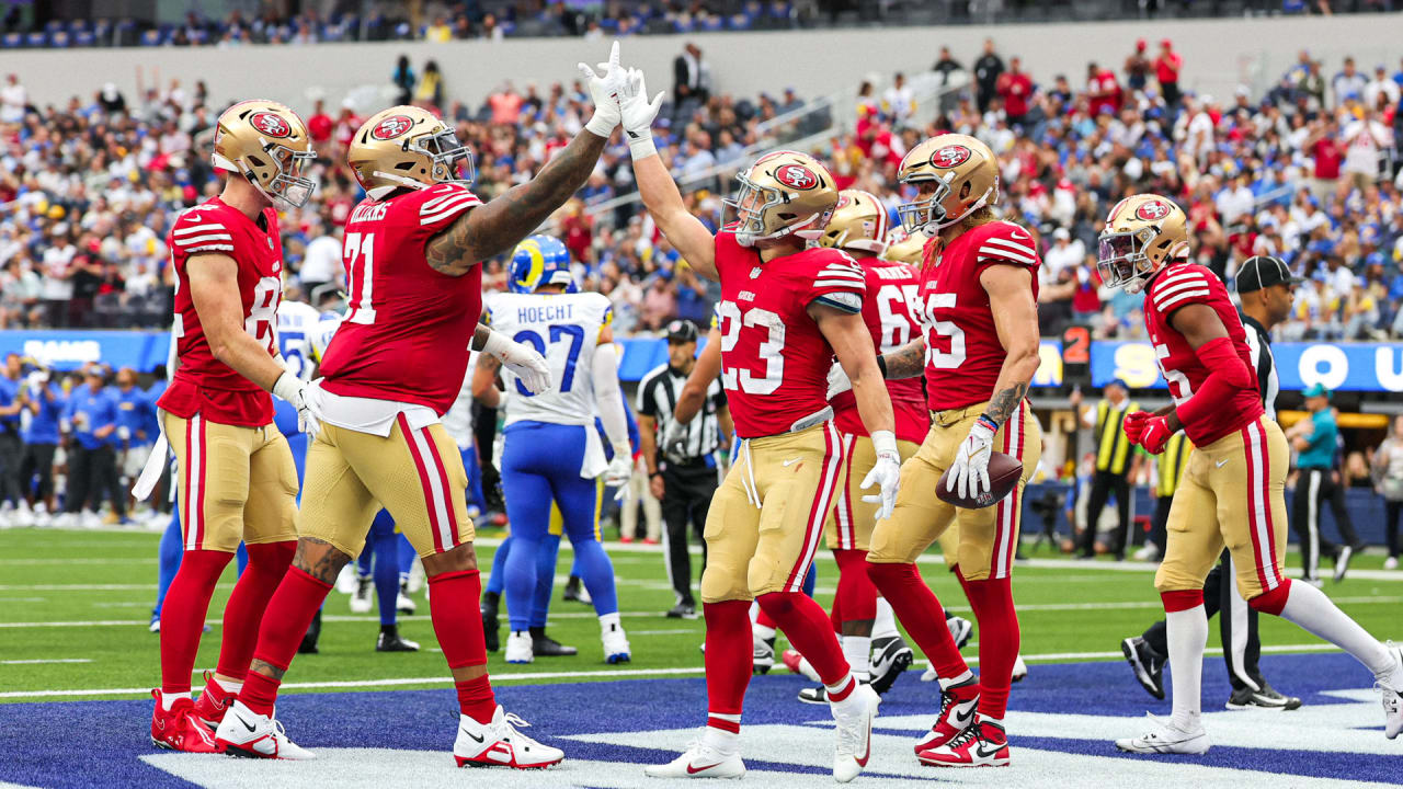 Rams sporting their best blue and yellow throwback uniforms for Week 17 -  Niners Nation