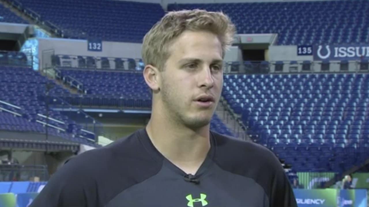 Jared Goff Talks Social Media, Combine Experience