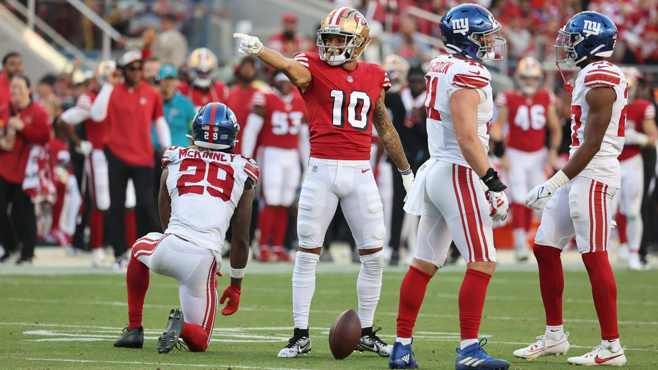 San Francisco 49ers wide receiver Ronnie Bell (10) during an NFL