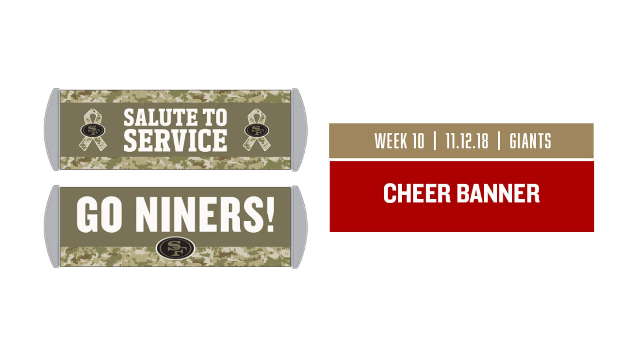 49ers salute to service game 2018