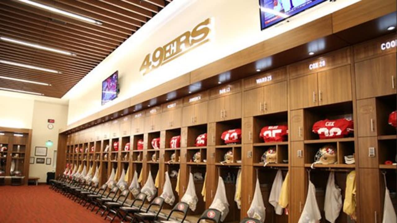 NFL 49ers Men's M&N All Over Crew The Locker Room Of Downey