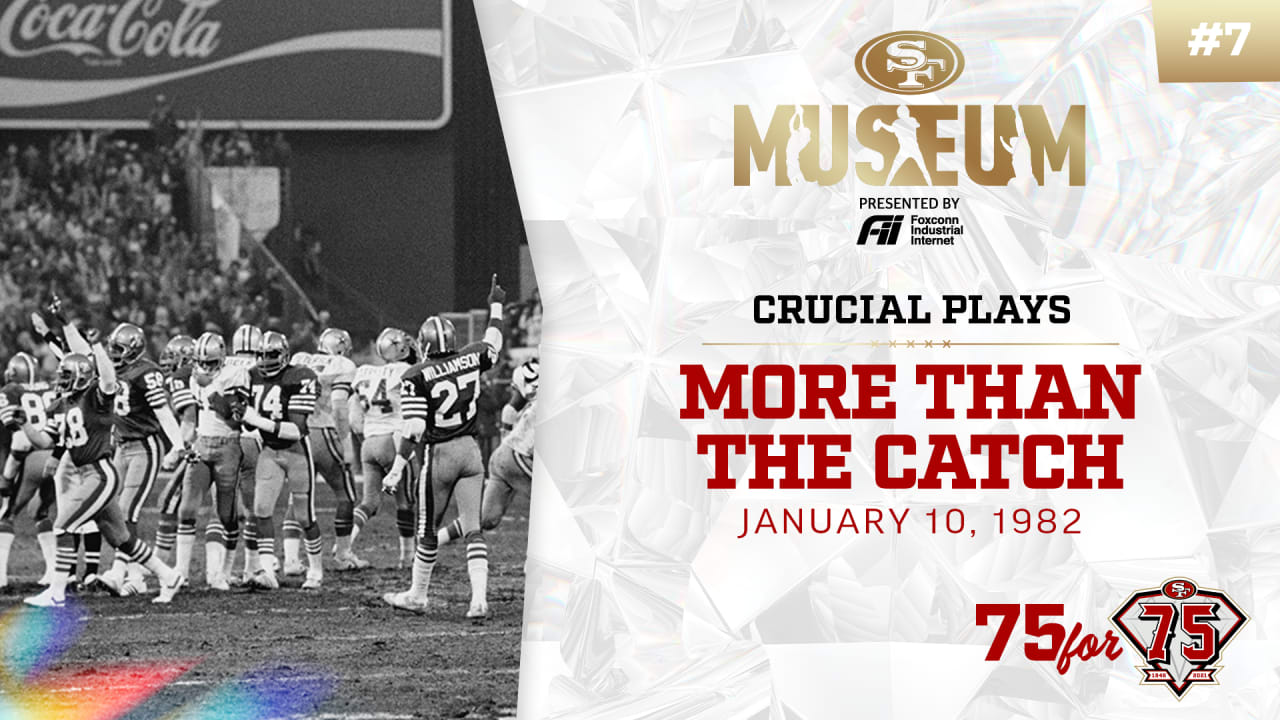 Joe Montana and Dwight Clark, The Catch on Jan. 10, 1982