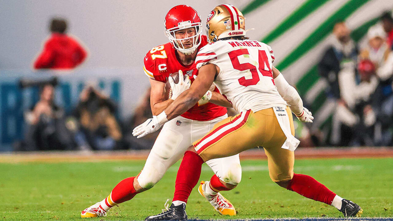 Travis Kelce mocks celebration of 49ers' George Kittle