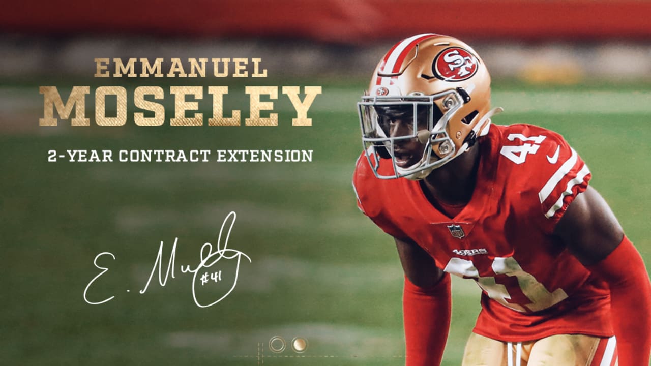 49ers Sign Emmanuel Moseley to Two-Year Extension