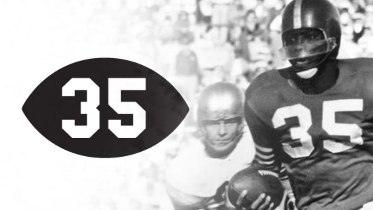 35 Number Cleveland Sports Thirty-Five Brown Jersey Sticker for
