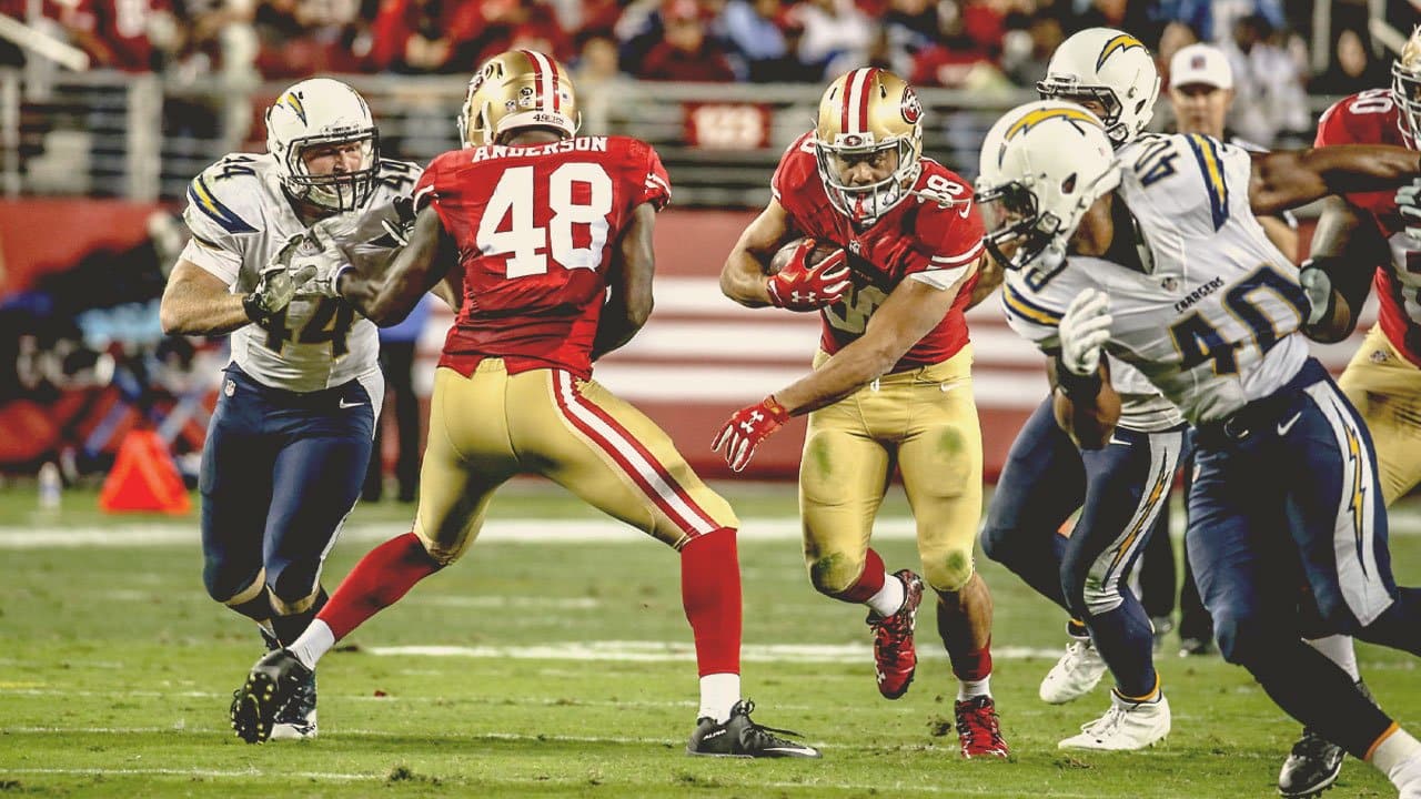 Jarryd Hayne NFL: 49ers vs Broncos live score, touchdowns, runs, hits &  highlights video 2015