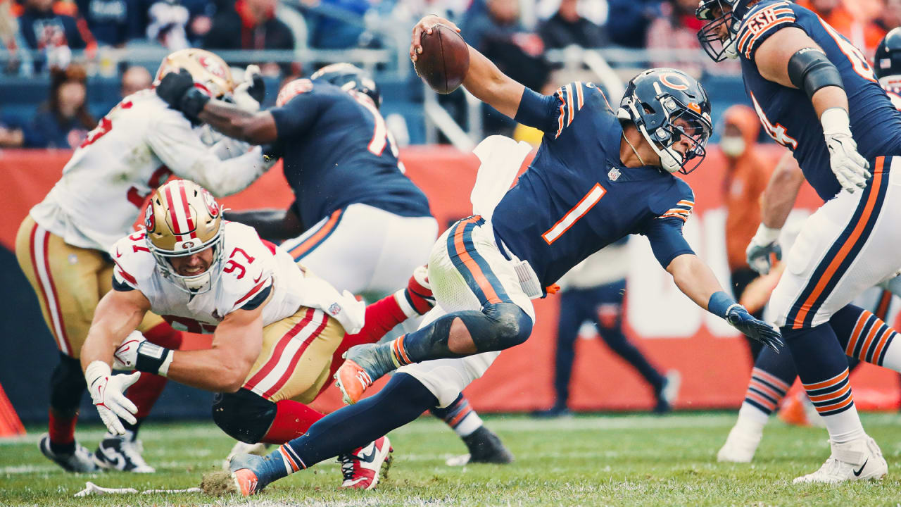 Nick Bosa Fights Through a Hold to Sack Justin Fields