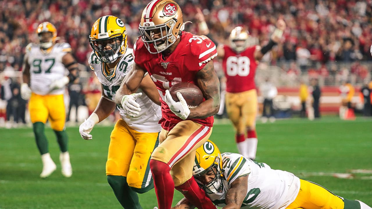 Raheem Mostert San Francisco 49ers v Green Bay NFC Championship 2020 Images