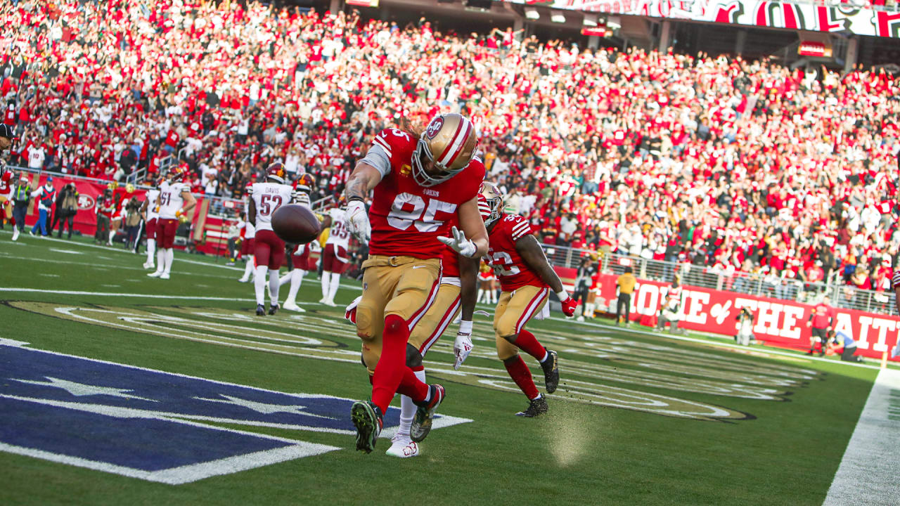 49ers' George Kittle has another big day in win over Commanders