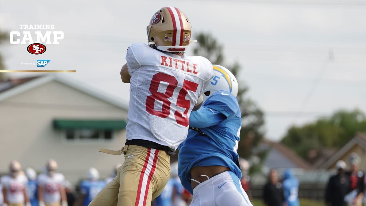 Jimmy G showed up to camp with a George Kittle shirt. 