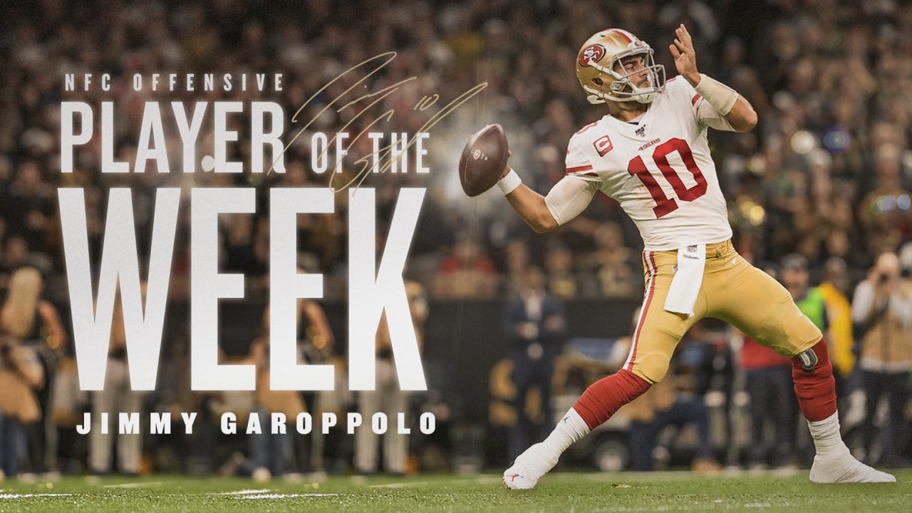 Jimmy Garoppolo Named NFC Offensive Player of the Week