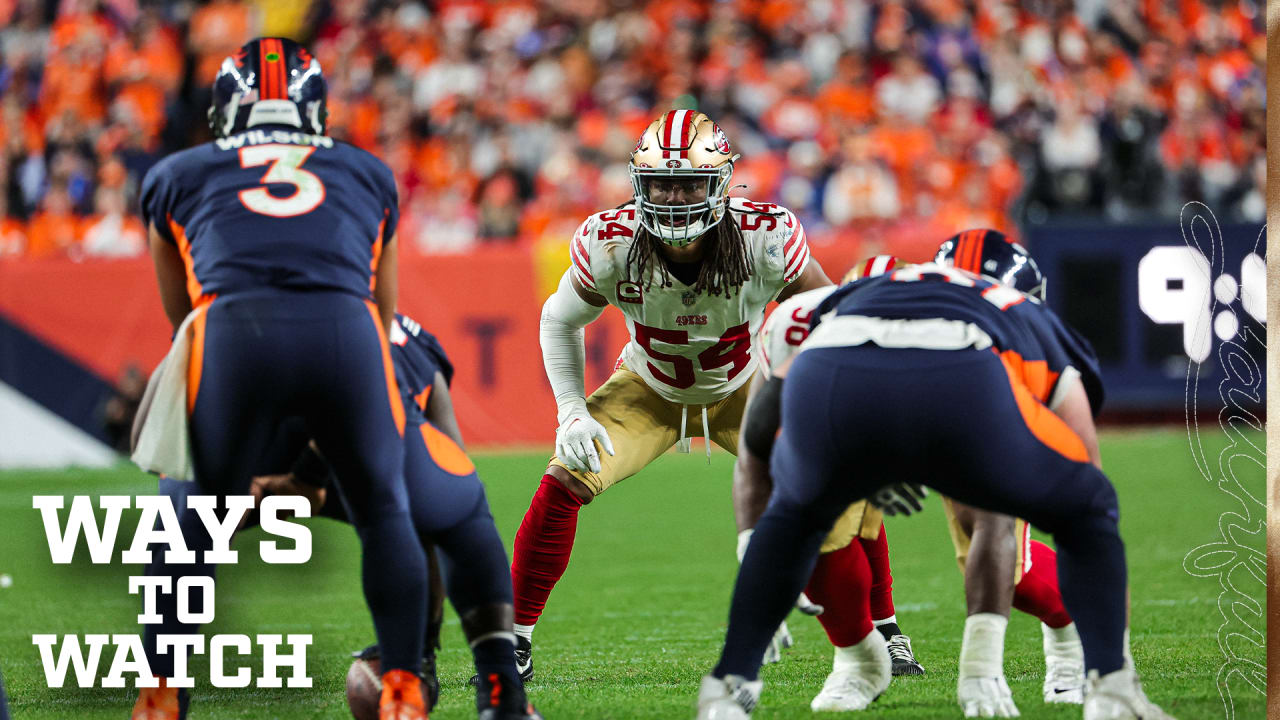 broncos vs 49ers where to watch