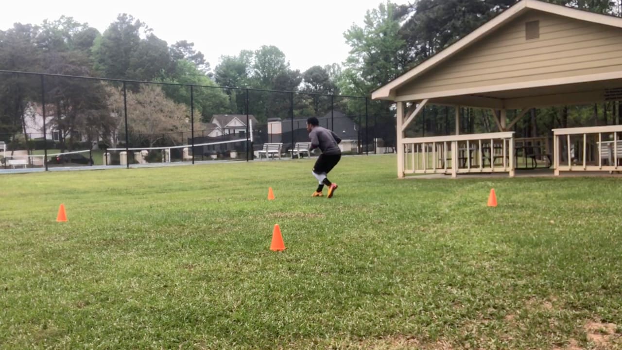 4 Cone Drill (Run, Shuffle, Back Pedal, Run)