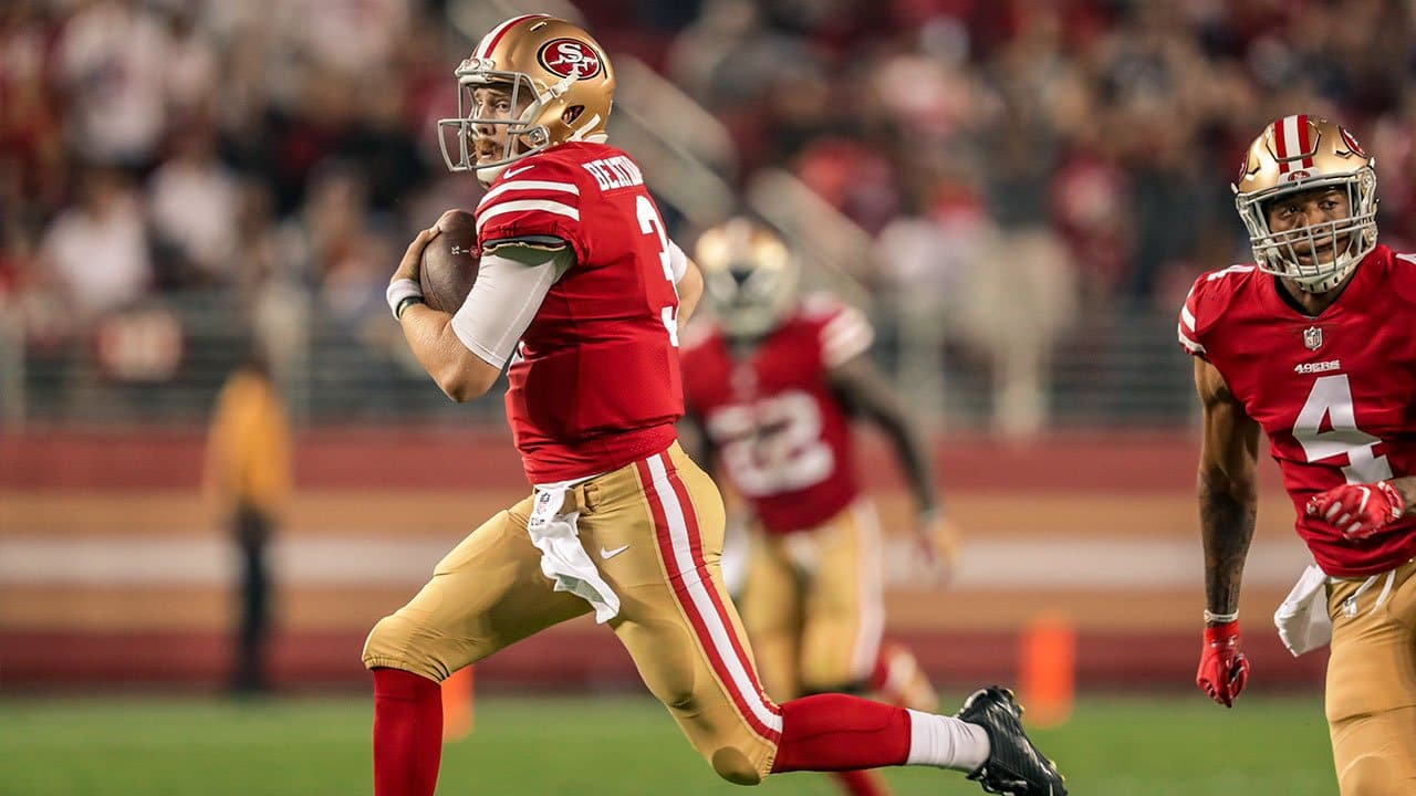 49ers QB C.J. Beathard Shows off Speed on 62 yard TD Run