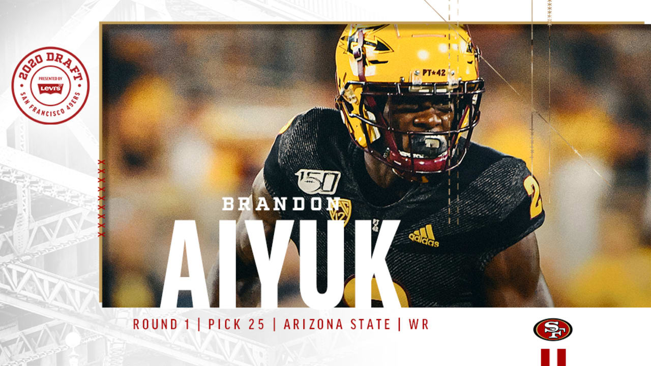 2020 NFL Draft: Wide Receiver Brandon Aiyuk, Arizona State, 25th-overall  Pick, San Francisco 49ers