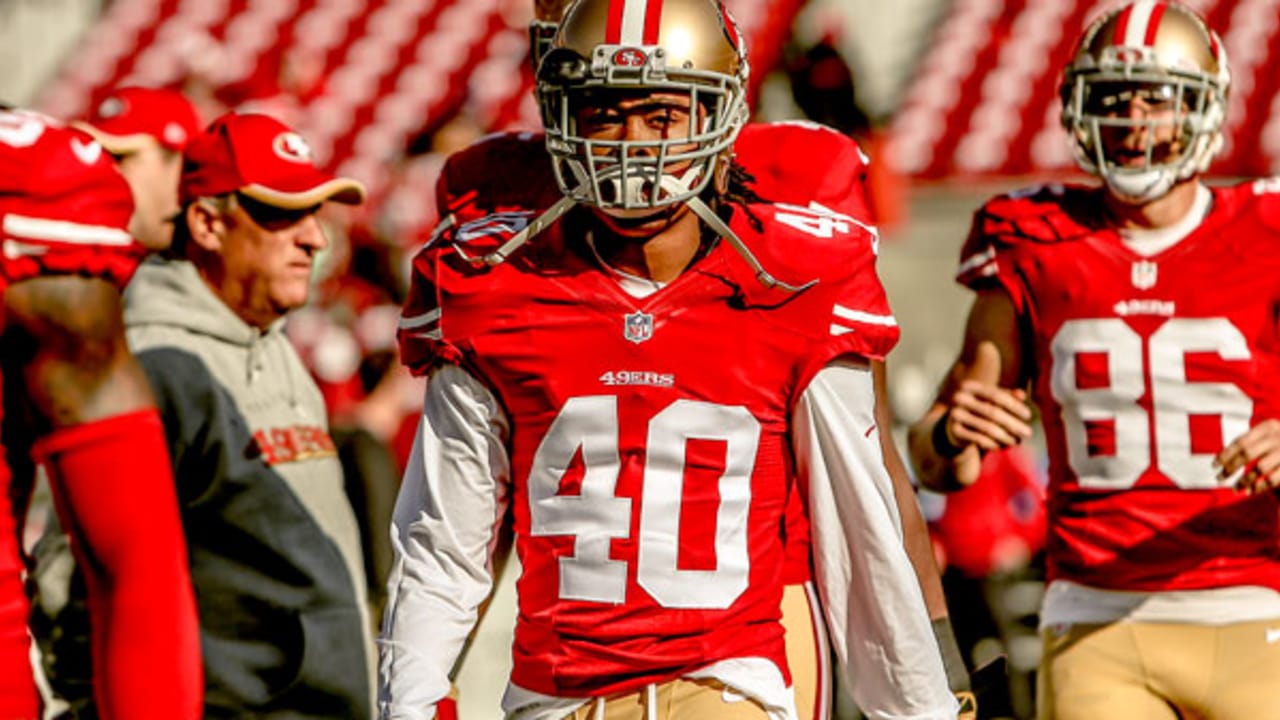 49ers WR Ellington, TE McDonald inactive: CB Wright deletes