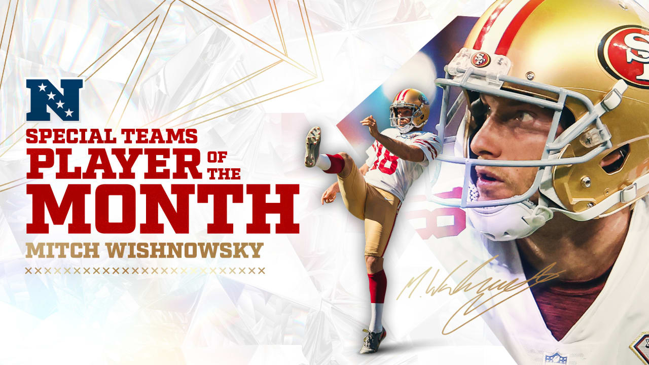 Mitch Wishnowsky Named NFC Special Teams Player of the Month