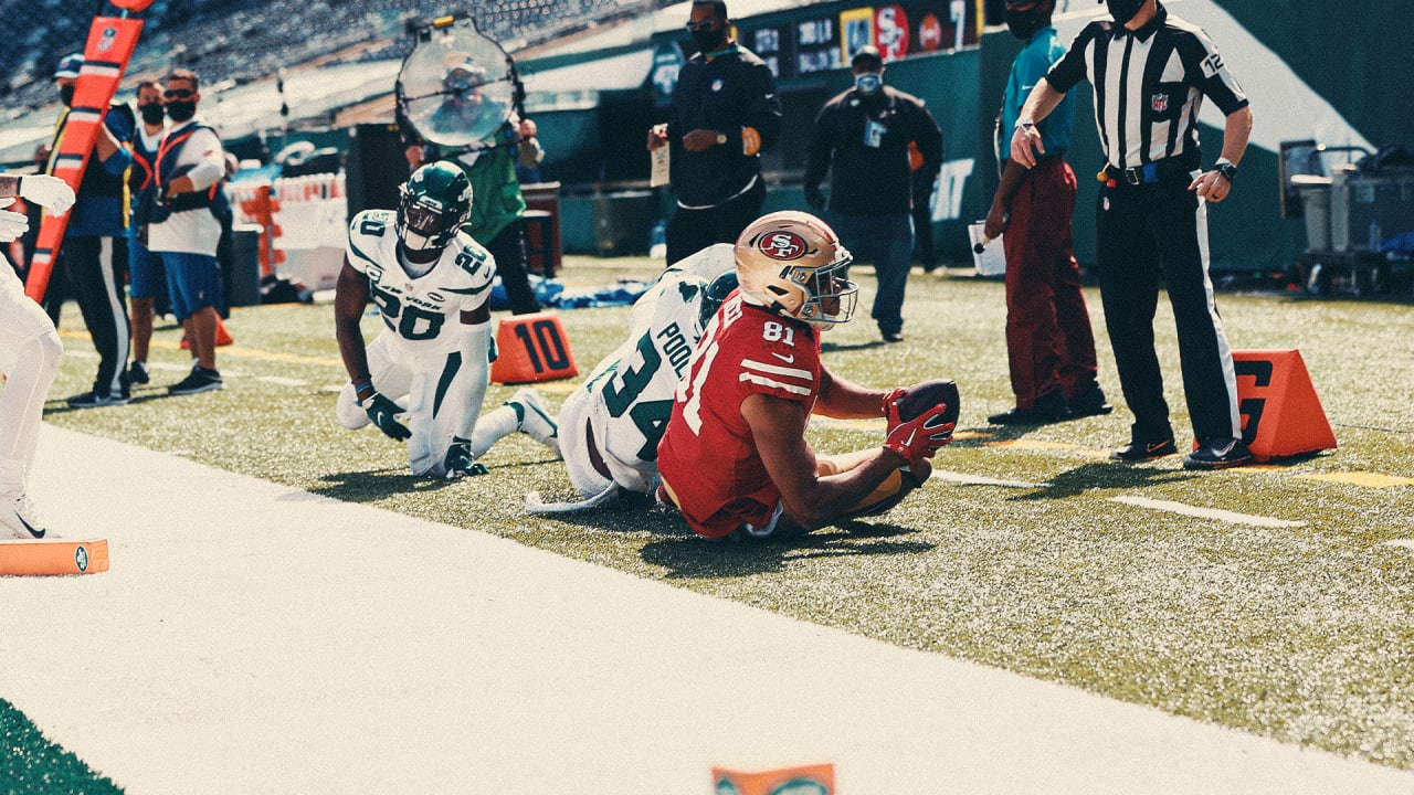 San Francisco 49ers tight end Jordan Reed (81) during an NFL