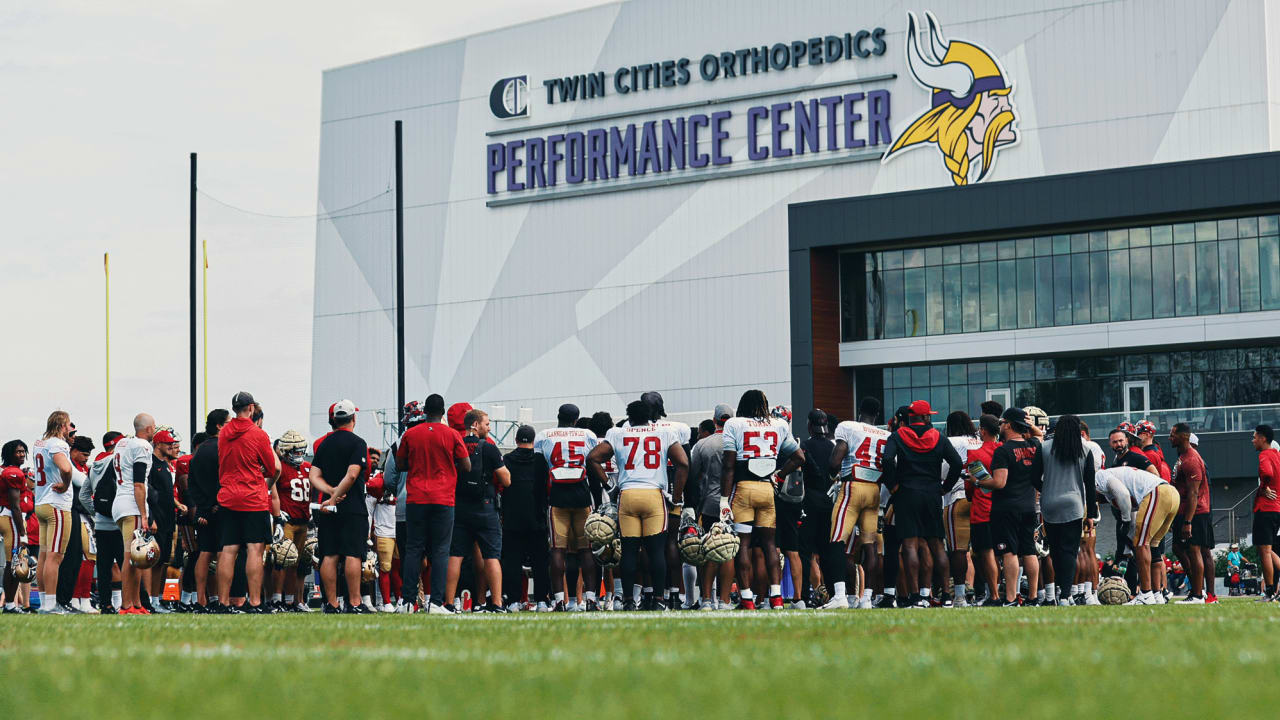 Sights and sounds from the first 49ers-Vikings joint practice