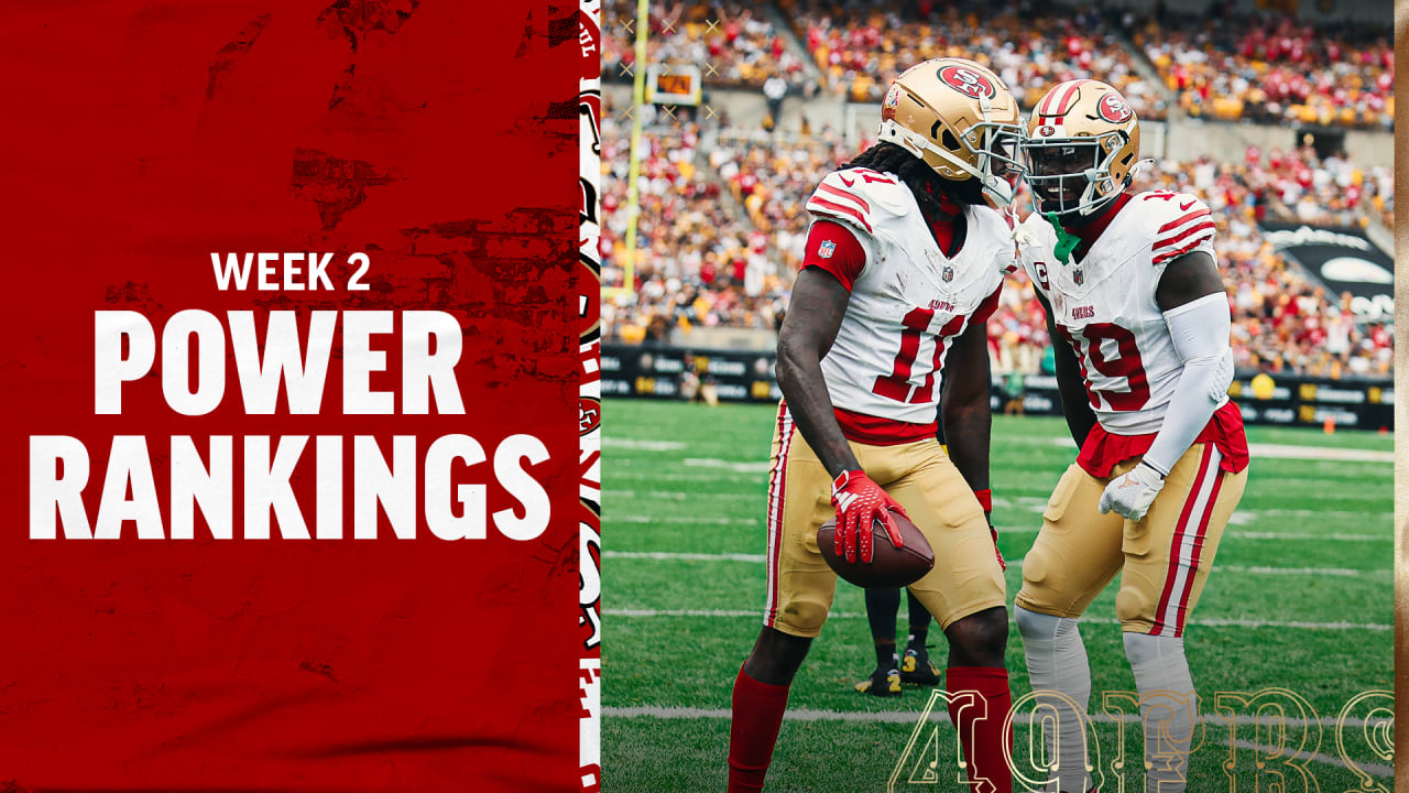 NFL Power Rankings: 49ers Surge to the Top Following #SFvsPIT